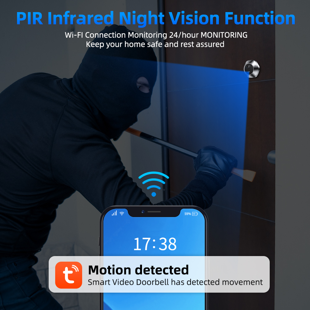 1080P WiFi Spioncino Tuya Smar - Smart Home Video recensione e prezzo